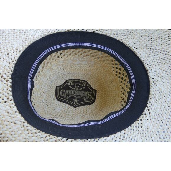 NEW Cavender's Western Hat Woven Raffia L Conforming Breathable Natural Stiff - Picture 7 of 10
